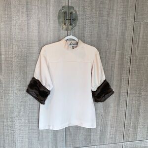 Zara Faux Fur Cuff‎ Top